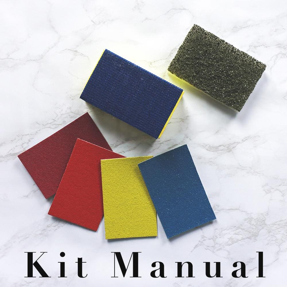 Magic Renova Kit manual pulido y abrillantado de mármol con agua