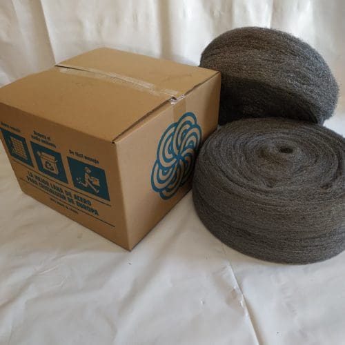 Rollo de lana de acero 0000 5 libras, rollo de lana de acero de 32 pies,  tela de lana fina 0000 para limpiar, quitar el óxido, pulido de madera y