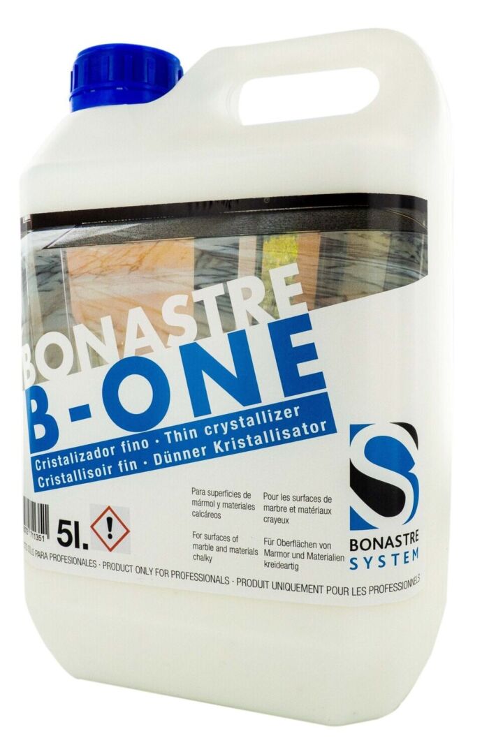 Cristalizador en crema Bonastre B-One para mármol, terrazo, granito y suelos calcáreos pulidos