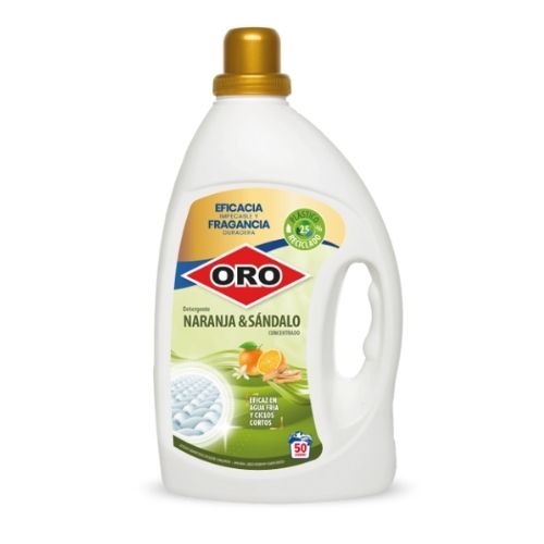 Detergente ORO concentrado Naranja y Sándalo 2,5 litros 50 lavados