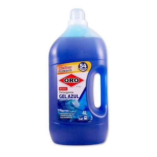 detergente azul ORO Basic Gel 4 litros 54 lavados