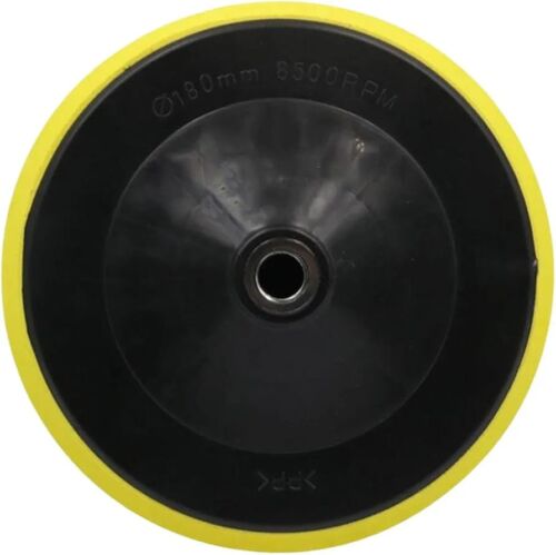 Disco plato de velcro de 180 mm. para pulidora manual, lijadora o amoladora con rosca M-14